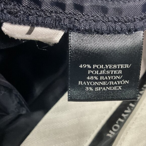 Ann Taylor Seasonless Stretch Navy Blue Dress Pants, Flat Front, size 8, Pockets - Picture 10 of 11